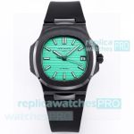 Swiss Replica AET REMOULD Patek Philippe Nautilus 5711 Turquoise Black Ceramic Watch 